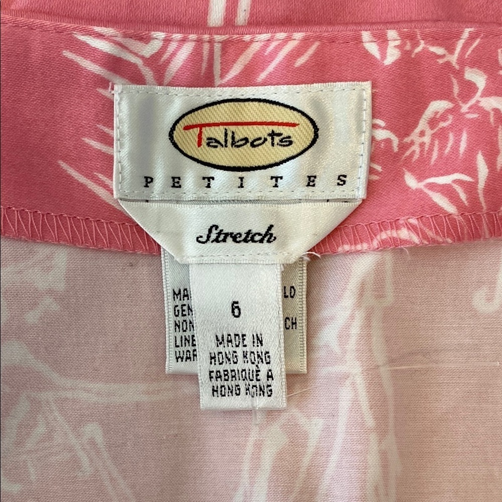 Talbots Pink Mini Pencil Skirt Resort Wear-Size 6P - Picture 8 of 12